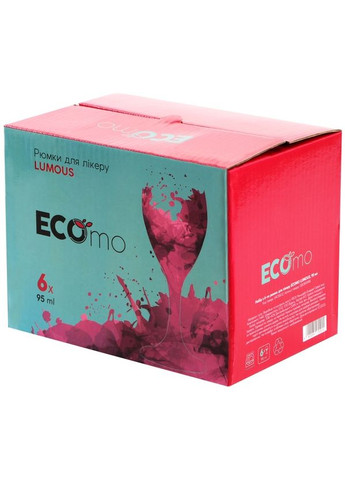 Набор рюмочек Lumous 95 мл 6 шт (GB08R3988) Ecomo (311577867)