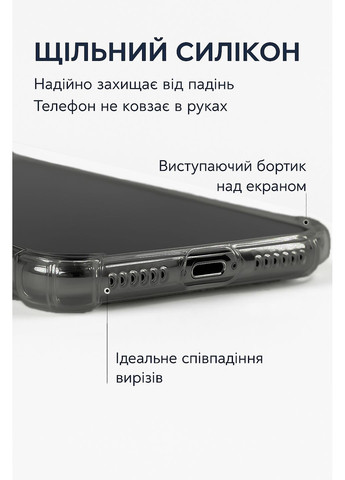 Чохол-накладка Anti-Shock для Apple iPhone 17 Pro Grey (713798) BeCover (366220140)