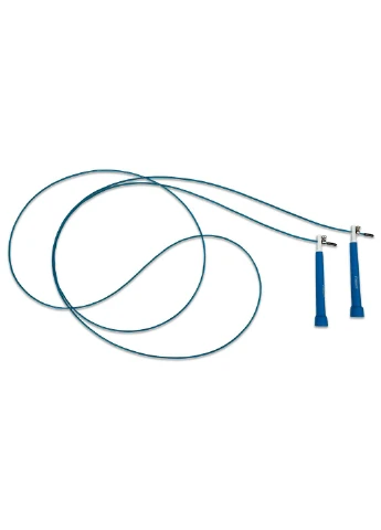 Скоростная скакалка Speed Cable Rope 3 м для похудения, синяя EasyFit (362440841)