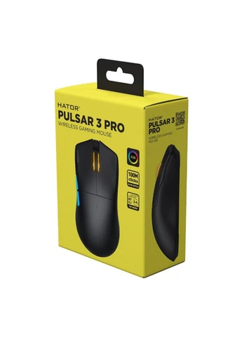 Ігрова миша HTM-640 Pulsar3 PRO Wireless ESports Gaming 30000dpi 50G Black Hator (382951692)