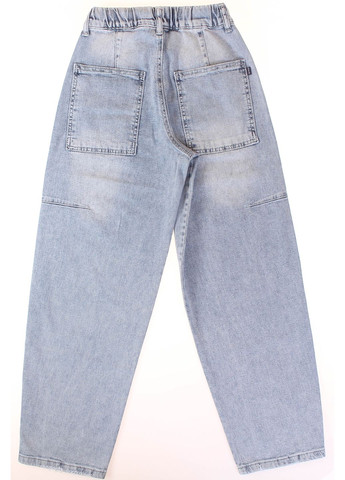 Голубые демисезонные брюки джинсовые a yugi 9615 A-yugi