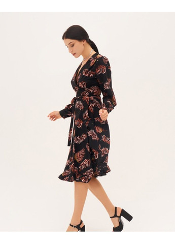 Черное повседневный платье sa-394 xl черный ISSA PLUS