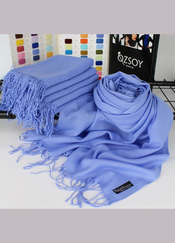 Шарф однотонный "Луиза" небесно голубой 116058 Husta (322502164)
