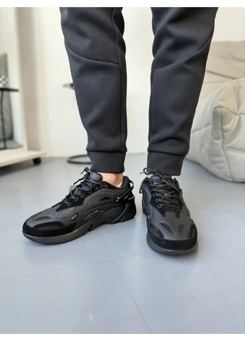 Черные летние кроссовки adidas raf simons cylon-21 black адидас раф No Brand