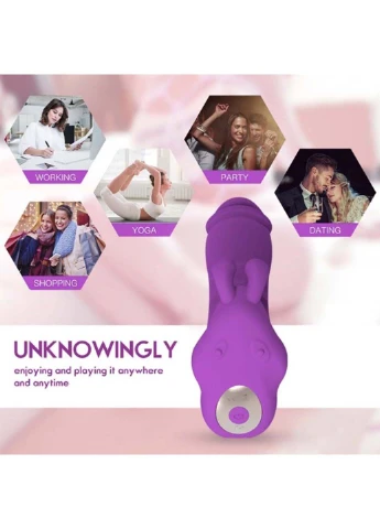 Потрійний вібростимулятор прихованого використання Thumping Dual G Vibe Purple CNT (305570999)