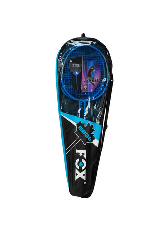 Набір для бадмінтону 2 ракетки в чохлі FOX FOX-6636 (сталь, синій) F.O.X (361434119)