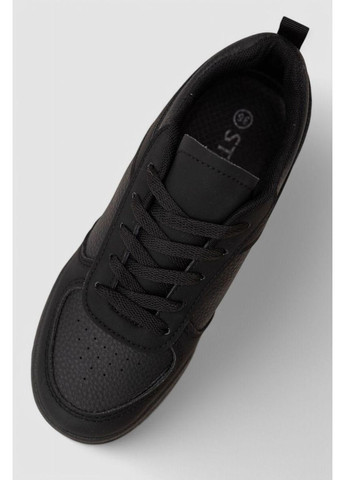 Чорні кеди жіночі однотонні,, 248rad150 Ager