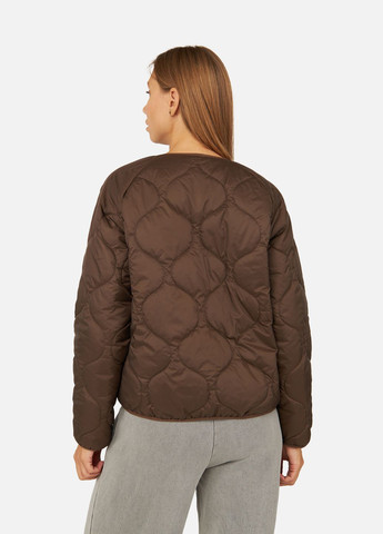 Кофейная демисезонная женская куртка цвет капучино цб-00258985 Yuki