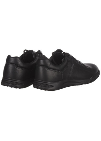 Черные демисезонные мужские кроссовки из кожи повседневные Clubshoes