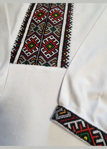 Белая мужская вышиванка ручной работы на домотканом полотне "ясница" Hand Made узор украинская символика прямой, свободная хлопок, домотканное полотно (335413354)