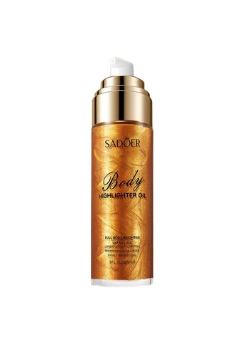 Олія-хайлайтер для тіла Body Highlight Oil №03 Bronze з ефектом мерехтіння 85 мл SADOER (395956672)