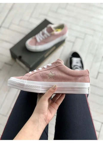 Рожеві літні кеди converse low pink конверс рожеві No Brand