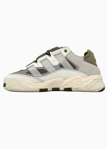 Бежеві Осінні кросівки чоловічі і жіночі adidas niteball beige green | адідас найтбол бежеві зелені No Brand