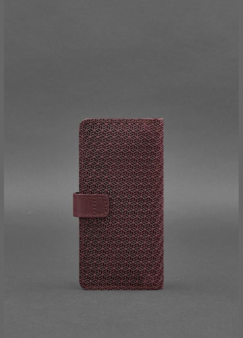 Шкіряне бордове портмоне 7.0 Карбон (A-026867) BlankNote (328444734)