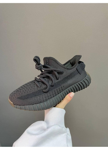 Черные демисезонные кроссовки мужские adidas yeezy boost 350 black cinder адидас изи буст No Brand