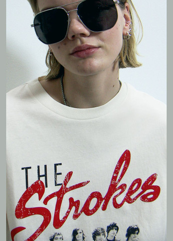 Футболка оверсайз с принтом. H&M - (298704359)