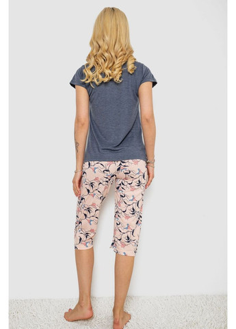 Серая женская пижама с принтом, 243r7102 Ager