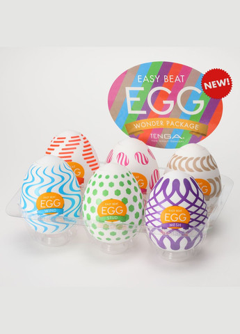 Набор яицмастурбаторов Egg Wonder Pack (6 яиц) - CherryLove Tenga (282710324)
