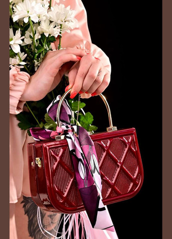 Сумка клатч жіноча бордова код 7-21233 PTR No Brand (317769536)