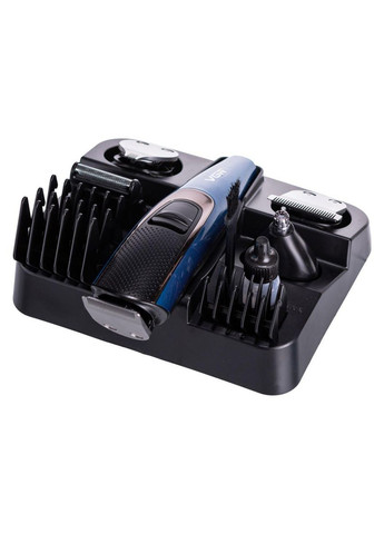 Машинка тример для стрижки 4в1 з насадками Синій V-172 VGR (370974777)