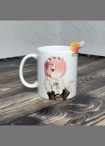 Чашка подарункова "Рем і Рам" (Re:Zero Життя в альтернативному світі з нуля) 330 мл No Brand (328439441)