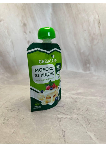 Сгущёное молоко без сахара со сладкой стевией Green Leaf 90г No Brand (323168739)