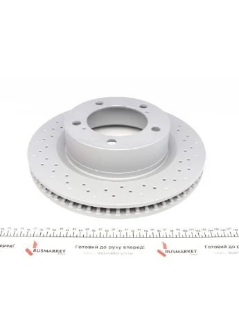 Диск тормозной (передний) Toyota Land Cruiser 200/Lexus LX 07-(340х32) (с покрытием) (с 590.2816.52 (opt-om) ZIMMERMANN (366162447)