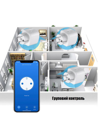 Wi-Fi розетка 20А Smart Plug No Brand (334302280)