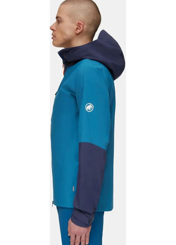 Комбінована демісезонна куртка ammut taiss hs hooded jacket en deep ice-marine Mammut