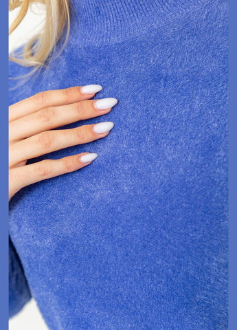 Синій зимовий светр жіночий м'який, колір джинс, Ager