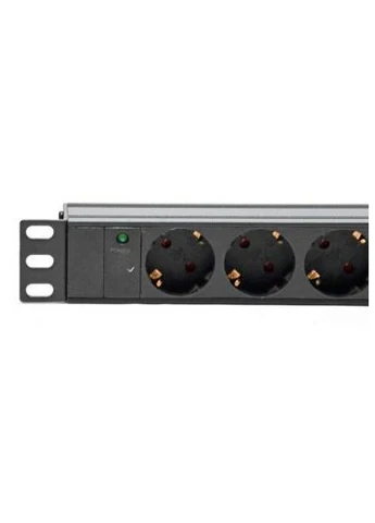 Силовой блок 19" 1U 9xSchuko, С14, без кабеля (KD-GER(16)N1009WKPB19A-C14) Kingda (391011486)