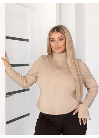 Жіночий спортивний костюм з дайвінгу 42-44. Бежевий з чорним No Brand (385952347)