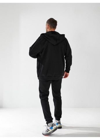 Чорний демісезонний костюм (кофта, штани), колір чорний No Brand