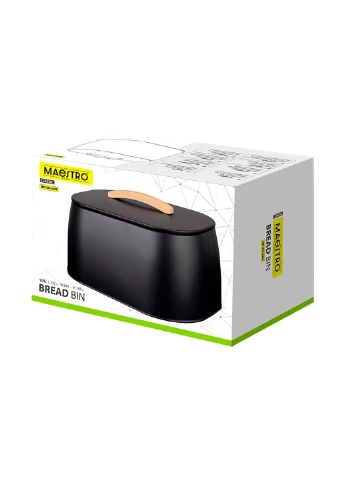 Хлібниця MR-1675-BLACK 355 x 240 x 165мм чорна Maestro (386754163)