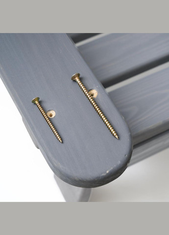 Кресло дачное деревянное складное шезлонг для зоны отдыха дома, дачи, сада, веранды из сосны, цвет графит No Brand (346530770)