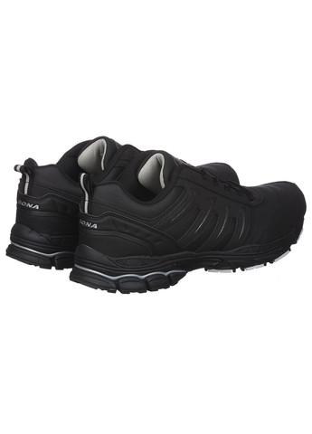 Чорні Осінні чоловічі кросівки зі шкіри спортивні Bona