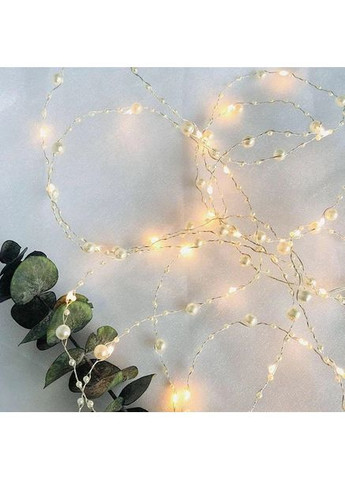 Струнна мідна гірлянда з намистинками 20 LED з таймером 2,3 м Livarno home (325870362)