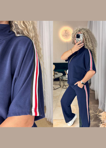 Костюм двонитка Туреччина,штани та футболка з лампасами Україна (347617535)