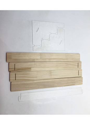 Товарная подставка-стенд на 4 полки для косметики, лаков, фигурок, товаров 500х220х155мм ( код: TPS-4p4 ) Woody (365722055)