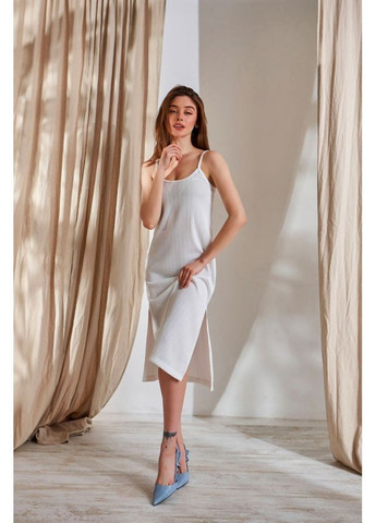 Молочное платье на бретелях 1791 жемчужина Triko Bakh