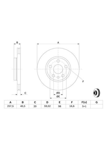 Тормозной диск Bosch (390270858)
