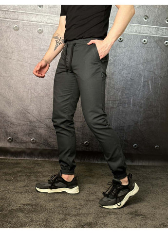 Графитовые кэжуал демисезонные брюки Intruder