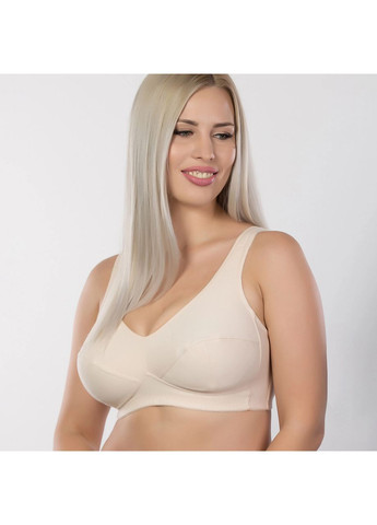 Чёрный минимайзер бюстгальтер Elita без косточек хлопок