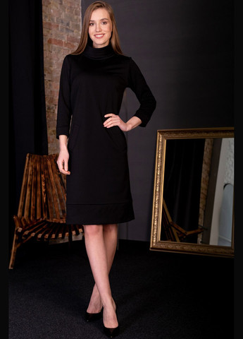 Чорна сукня з манжетом (ll111470090) LadyLike