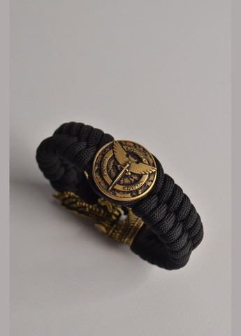 Браслет із застібкою дракон та знаком ДШВ ручне лиття з латуні + брелок у подарунок No Brand (341738888)