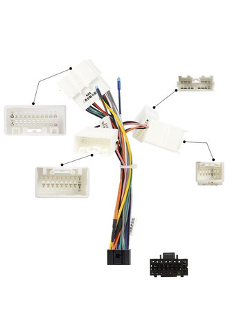 Штатний комплект 9" Lesko Mitsubishi Galant 2003-2012 (1234-303) перехідна рамка з проведенням 2 шт. Elesko (352011311)