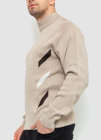Бежевый зимний свитер мужской, цвет бежевый, Ager