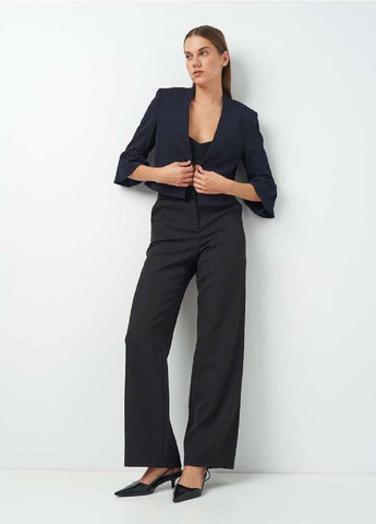 Темно-синий женский жакет Comma однотонный - всесезон