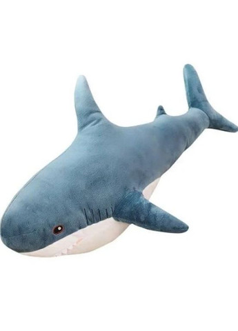 Плюшевая мягкая детская игрушка для обнимашек Акула 60 см серый (2030007399) No Brand (336890124)