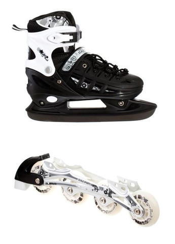 Ролики-коньки Scale Sport 2in1. Black (размер 38-41) Scale Sports (340910260)